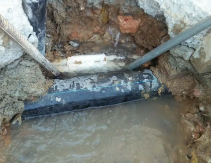沅江测漏水之水管漏水
